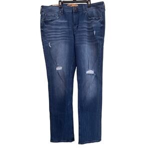 Seven7 Premium Denim Jeans Slim Straight Fit 38x34 Stretch Distressed Tattered